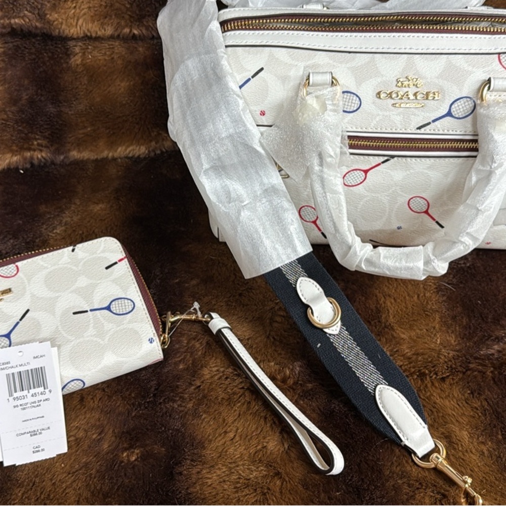 Coach White Baby Bag with Sporty Design